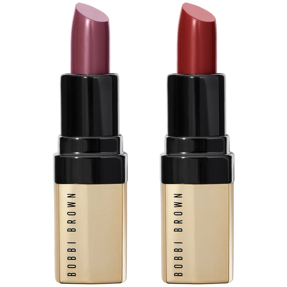 Bobbi Brown Mini Luxe Lip Colour Duo - Hibiscus and Parisian Red (Worth AED180) Image 1
