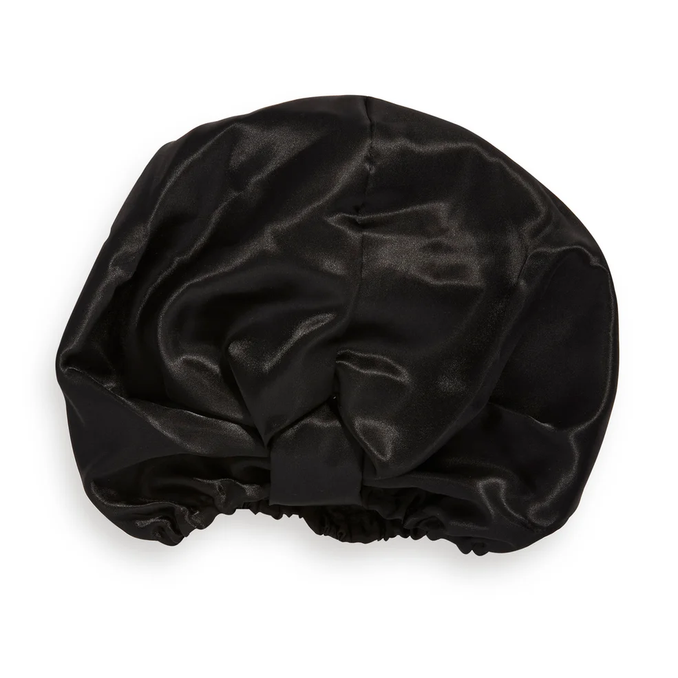Revolution Haircare Satin Hair Wrap Black Image 1