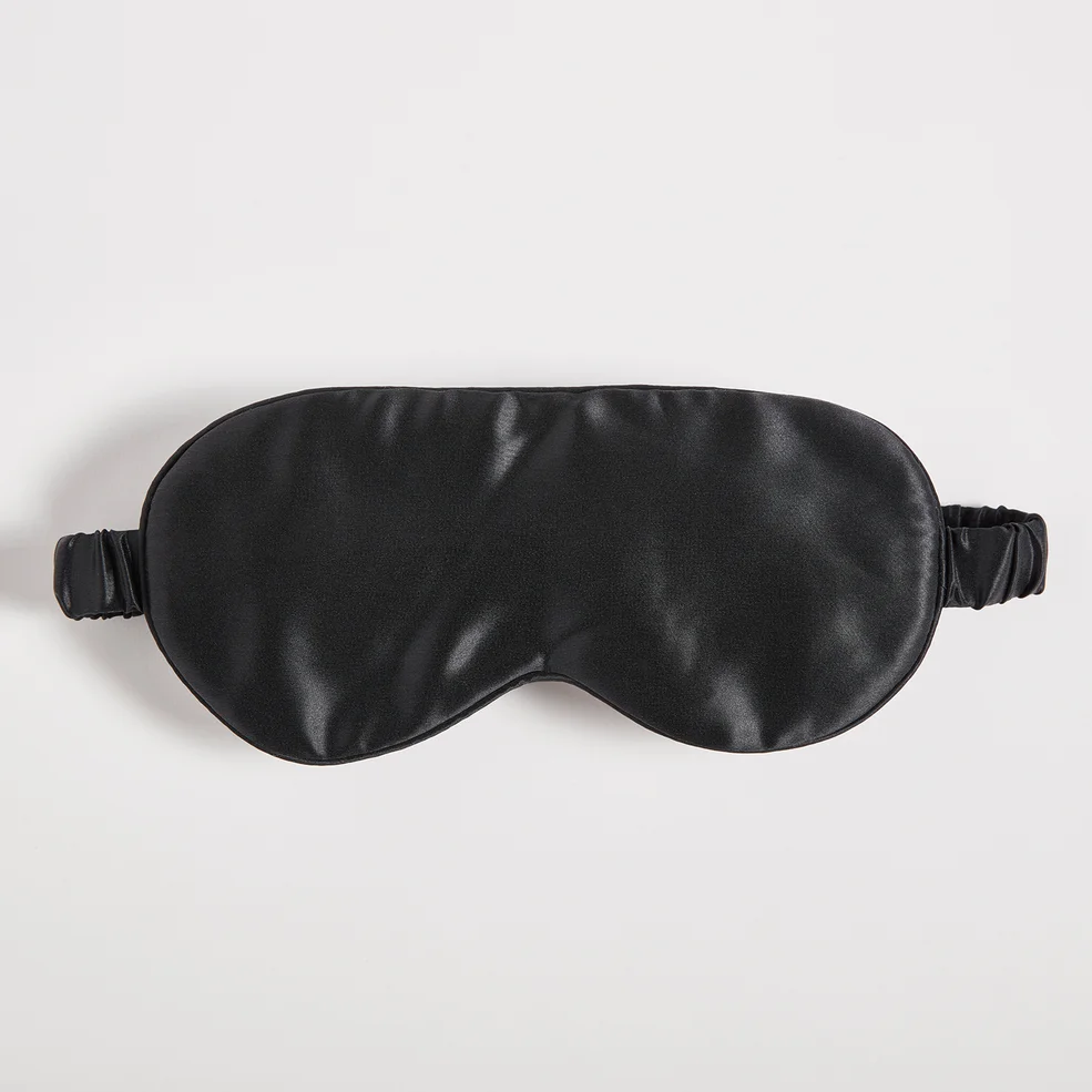 ïn home 100% Silk Eyemask - Black Image 1