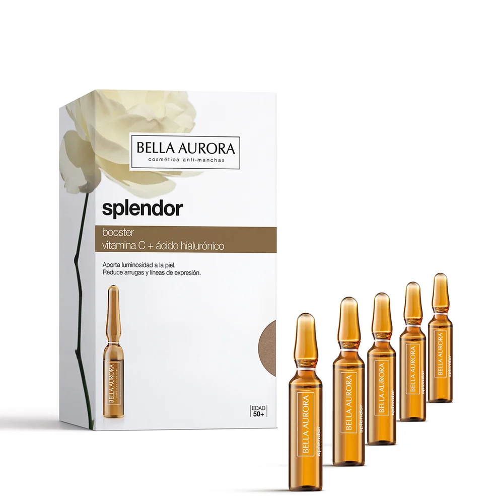 Bella Aurora Splendor Anti-Ageing Vitamin C and Hyaluronic Acid Booster Ampoules 5 x 2ml Image 1
