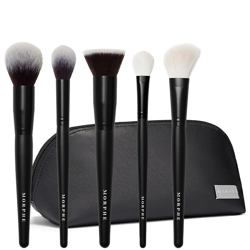 Morphe Face The Beat 5Piece Brush Collection + Bag Image 1