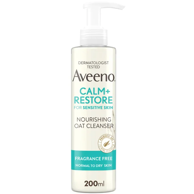 Aveeno Face Calm and Restore Nourishing Oat Cleanser 200ml