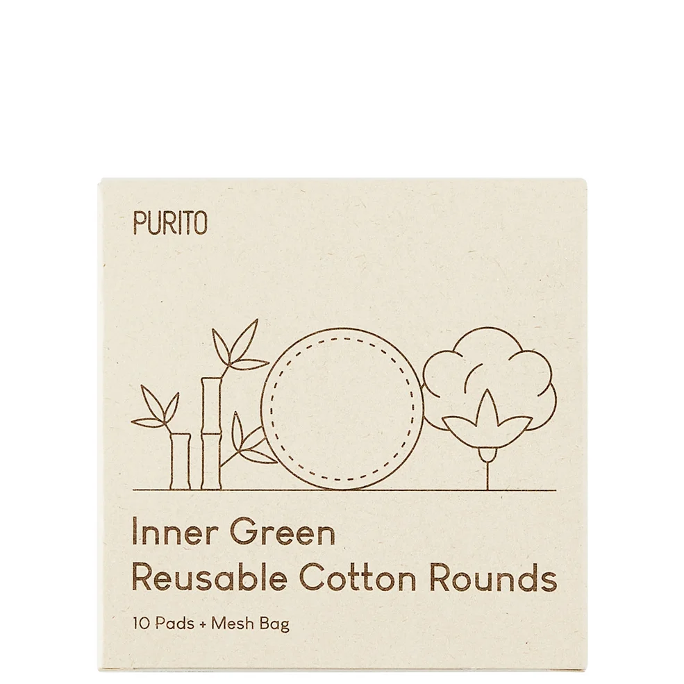 PURITO Inner Green Reusable Cotton Rounds 58g Image 1