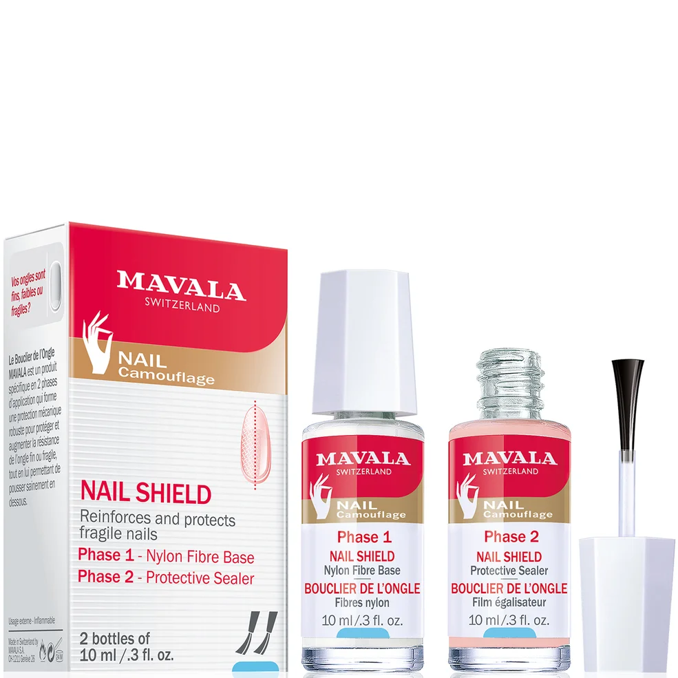 Mavala Nail Shield for Weak Fragile Nails 2 x10ml Image 1