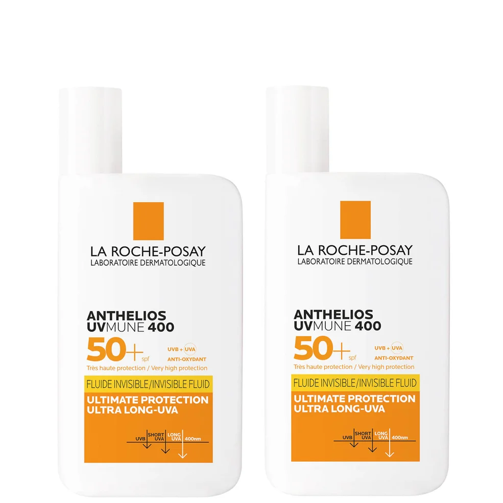 La Roche-Posay Anthelios UVMune 400 Invisible Fluid SPF50+ Sun Cream Duo Image 1