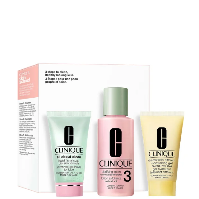 Clinique 3 Step Skin Type 3 Mini Kit (Worth AED231)
