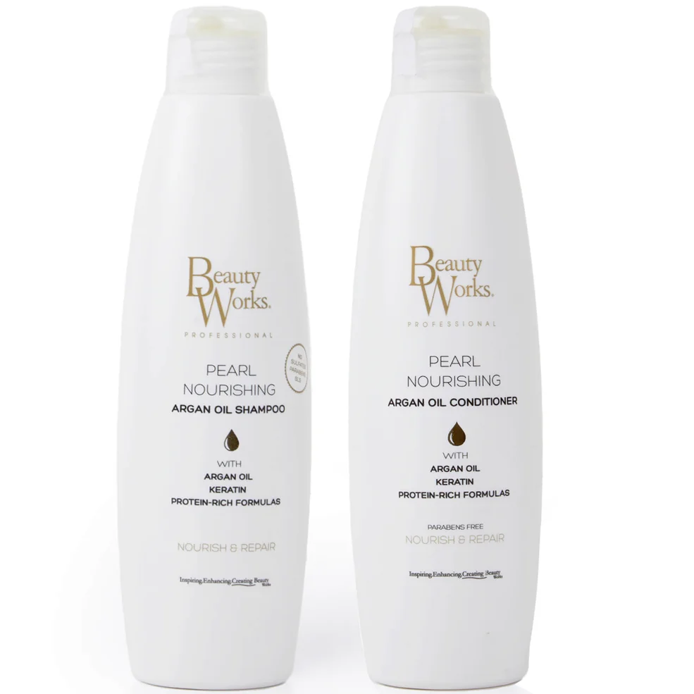 Beauty Works Pearl Nourishing Shampoo and Conditioner Bundle Sulphate Free 250ml Image 1
