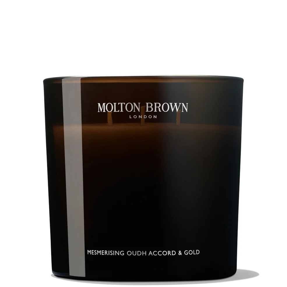 Molton Brown Mesmerising Oudh Accord and Gold Luxury Scented Triple Wick Candle 600g Image 1