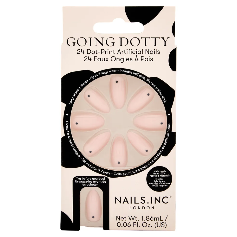 nails inc. Going Dotty Dot-Print Artificial Nails (Pack of 24) Image 1