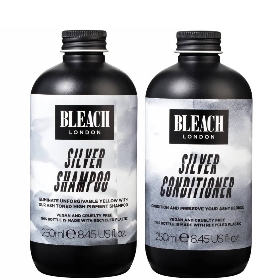 BLEACH LONDON Silver Shampoo and Conditioner Duo Image 1