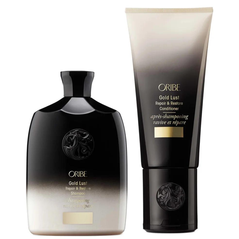 Oribe Gold Lust Repair and Restore Shampoo and Conditioner Bundle Image 1