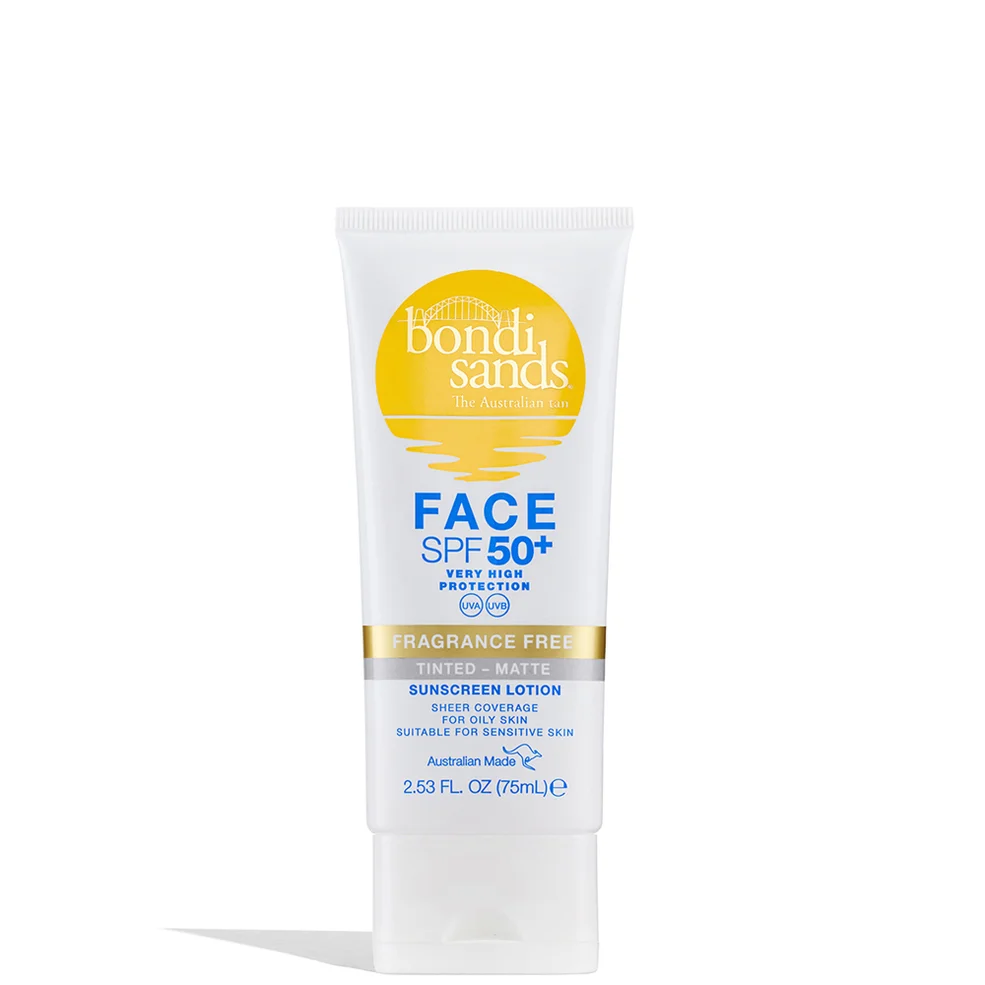 Bondi Sands SPF 50+ Fragrance Free 4 Star Matte Tinted Face Lotion 75ml Image 1
