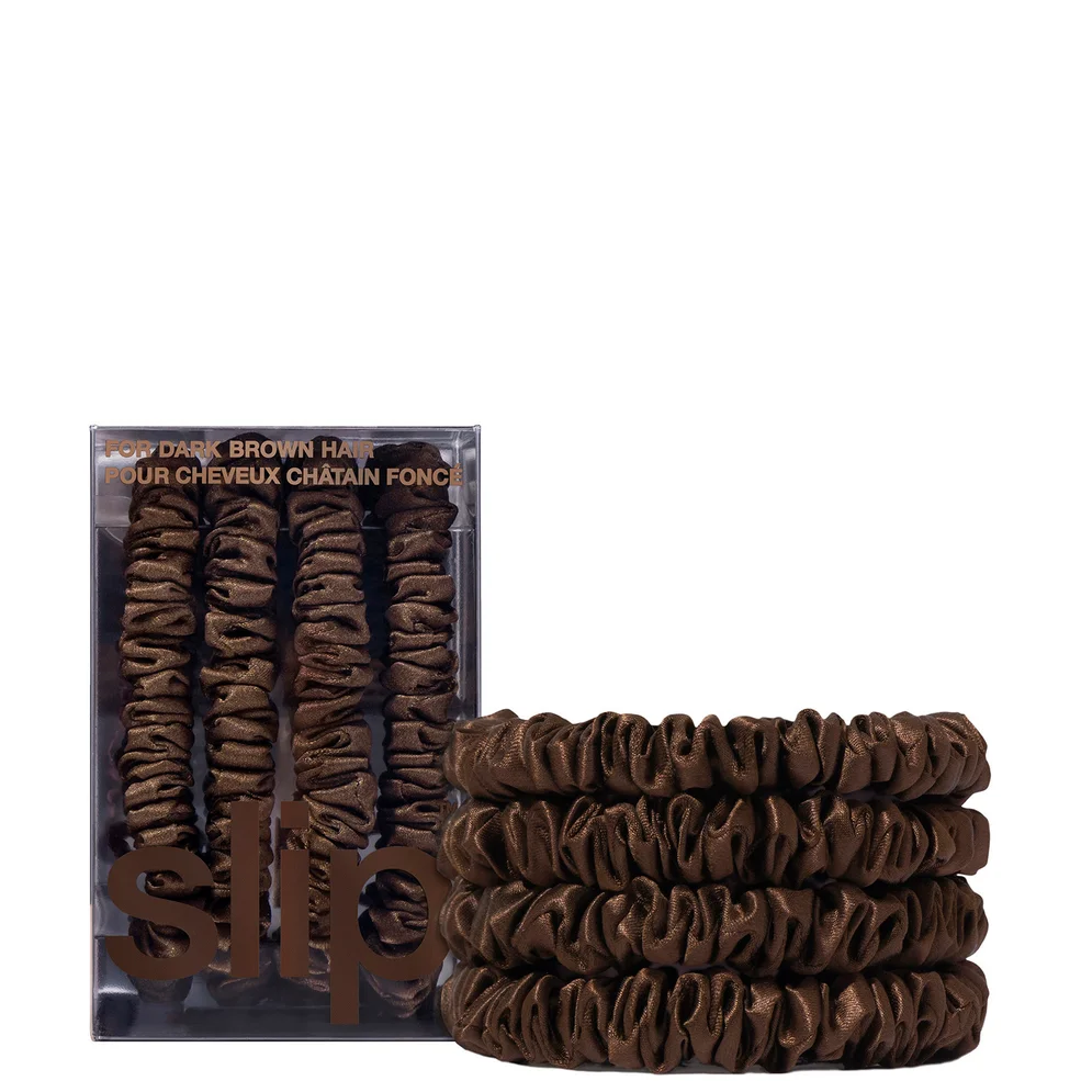Slip Pure Silk Skinny Scrunchies (Various Colours) Image 1