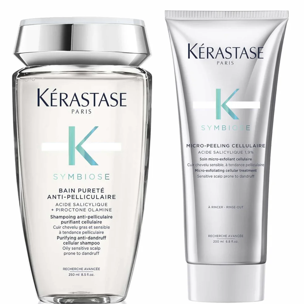 Kérastase Symbiose Anti-Dandruff Exfoliate and Cleanse Duo for Oily Scalps Image 1