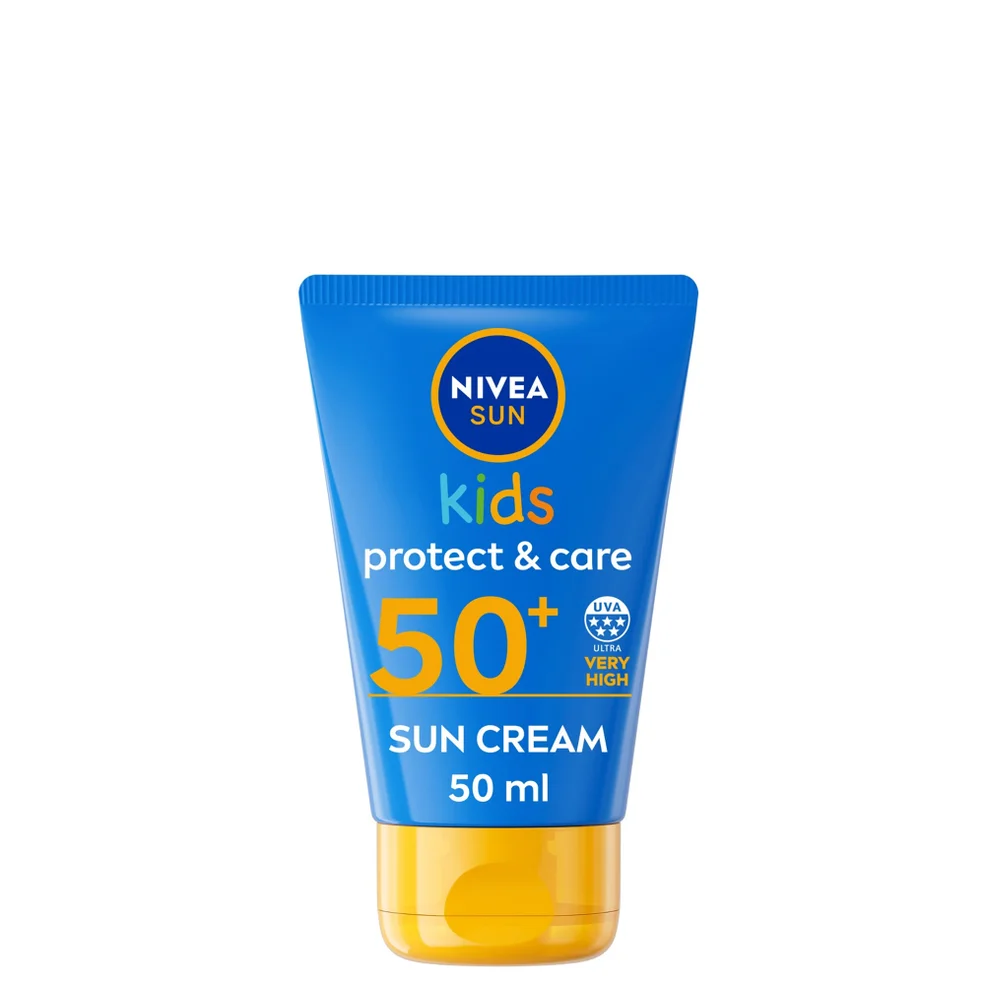 NIVEA SUN Kids' Protect and Care Sun Cream SPF50 50ml Image 1