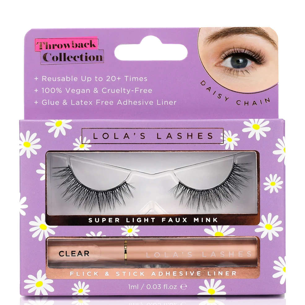 Lola's Lashes Daisy Chain Strip Lash and Adhesive Set Image 1