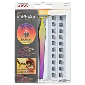 Kiss imPRESS Falsies Press-on False Lash Kit - Natural - Option Natural