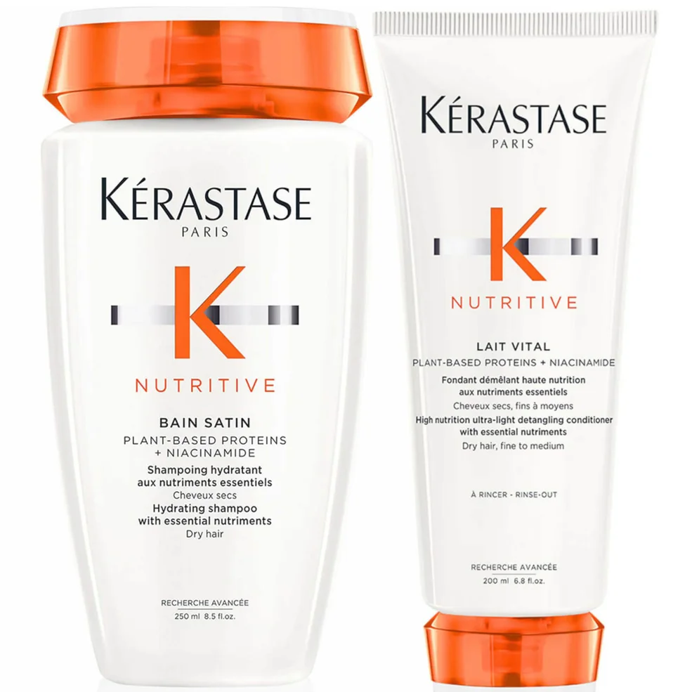 Kérastase Nutritive Nourish and Hydrate Shampoo and Conditioner Duo for Fine-Medium Dry Hair Image 1