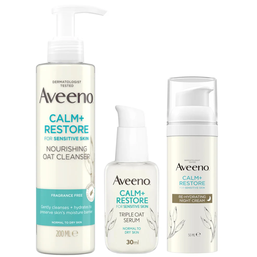 Aveeno Face Calm and Restore Night Nourish Routine Image 1