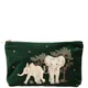 Elizabeth Scarlett Baby Elephant Conservation Forest Velvet Everyday Pouch