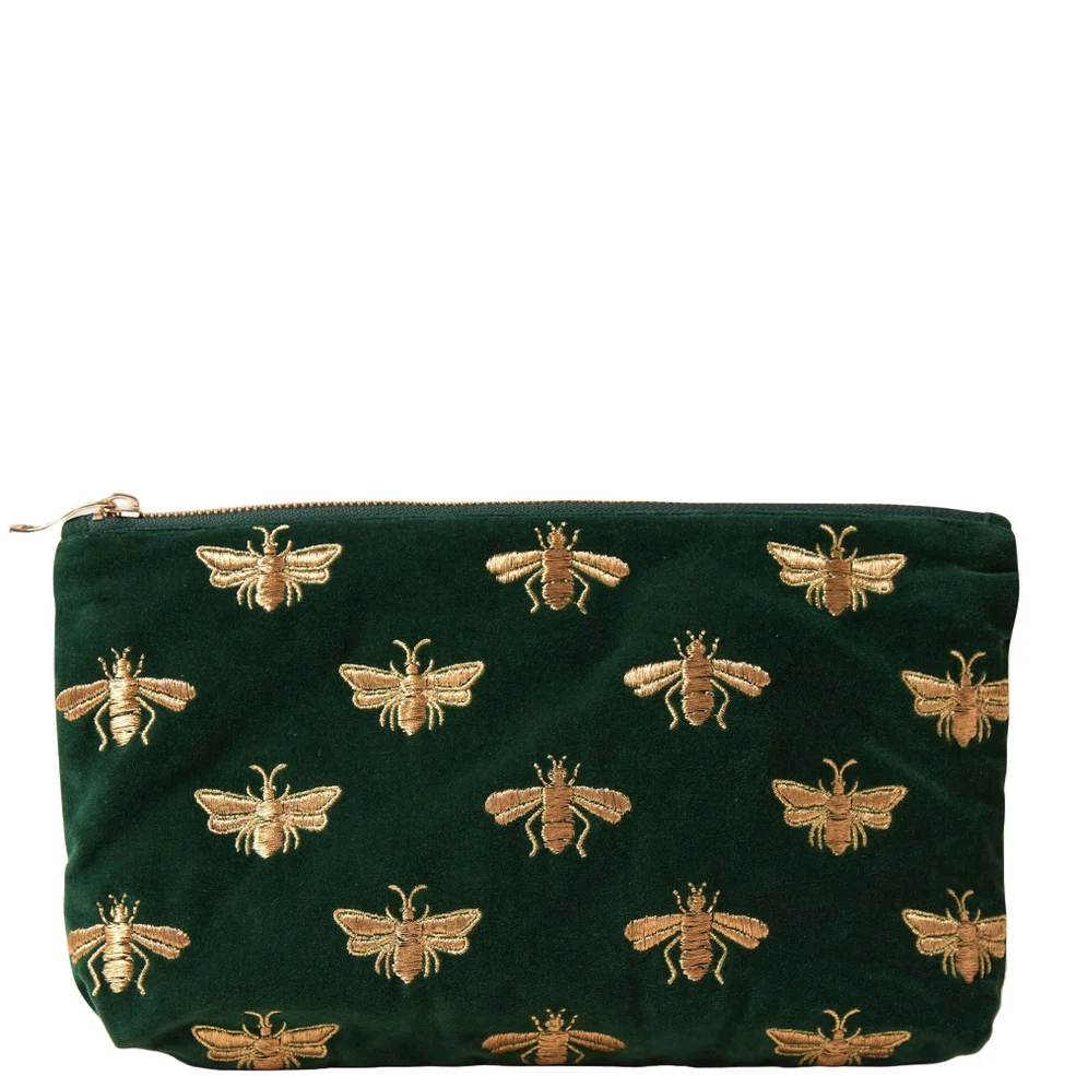 Elizabeth Scarlett Honey Bee Forest Velvet Everyday Pouch Image 1