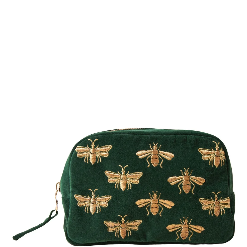 Elizabeth Scarlett Honey Bee Forest Velvet Cosmetics Bag Image 1