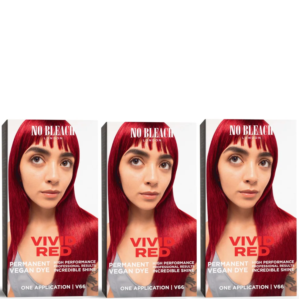 BLEACH LONDON Vivid Red Permanent Kit Trio Image 1