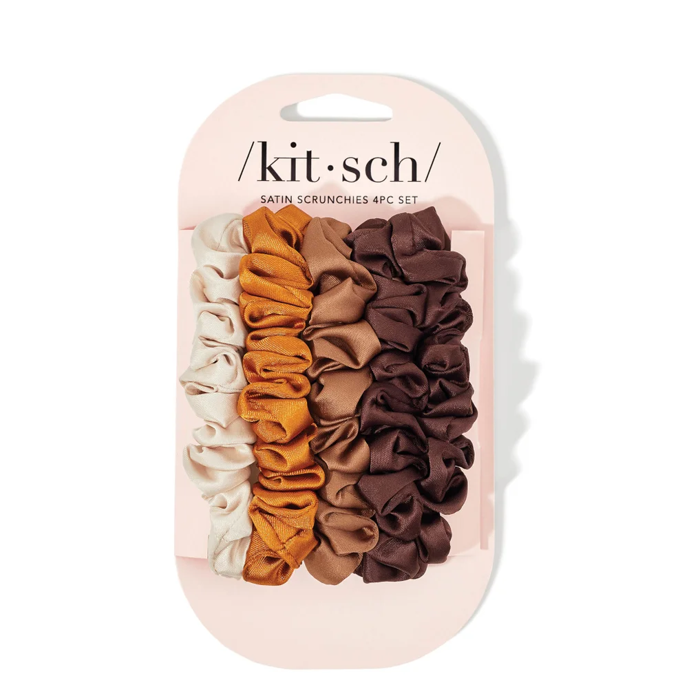 Kitsch Satin Petite Scrunchies 5 Piece Set - Sedona Image 1