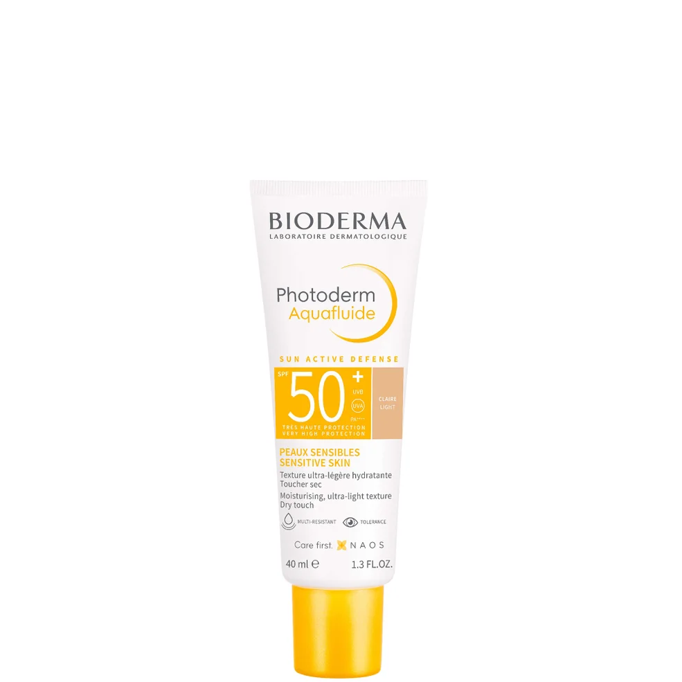 Bioderma Photoderm Aquafluide SPF 50+ Light Tinted Face Sunscreen for Sensitive Skin 40ml Image 1