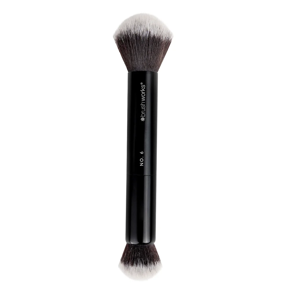 brushworks No. 6 Double Ended Powder and Buff Brush Image 1