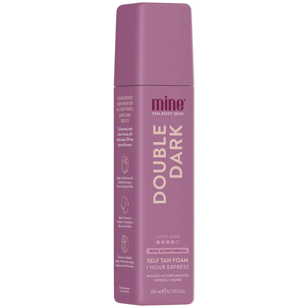 MineTan Double Dark Self Tan Mousse 200ml Image 1