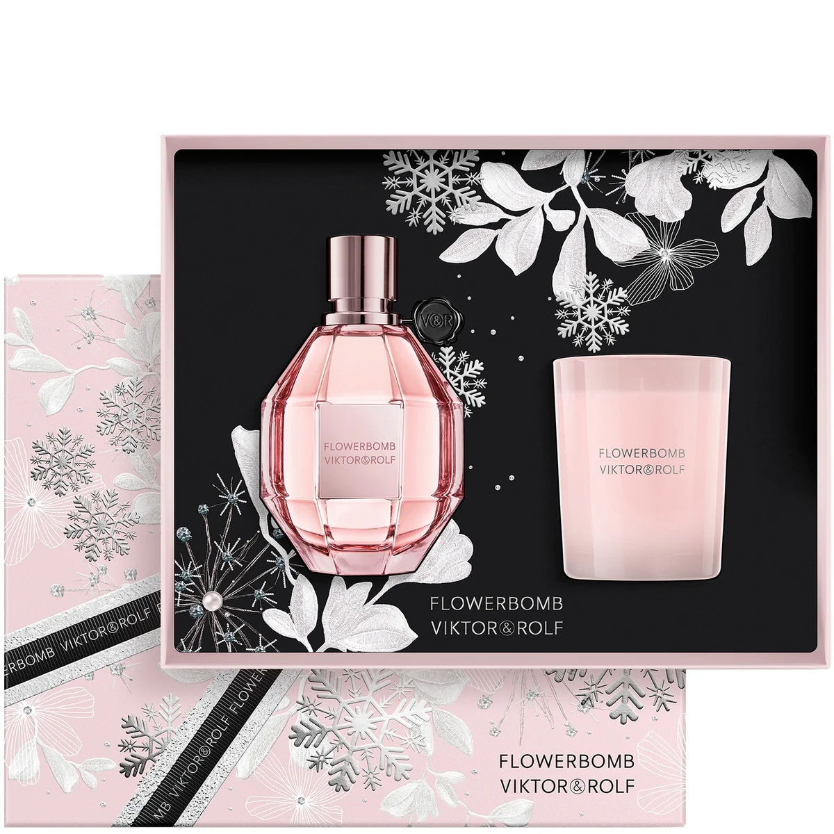 Viktor Rolf Flowerbomb Eau De Parfum 100ml Candle Gift Set