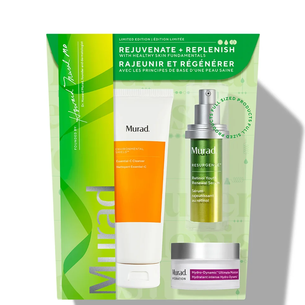 Murad Rejuvenate + Replenish with Healthy Skin Fundamentals Set Image 1