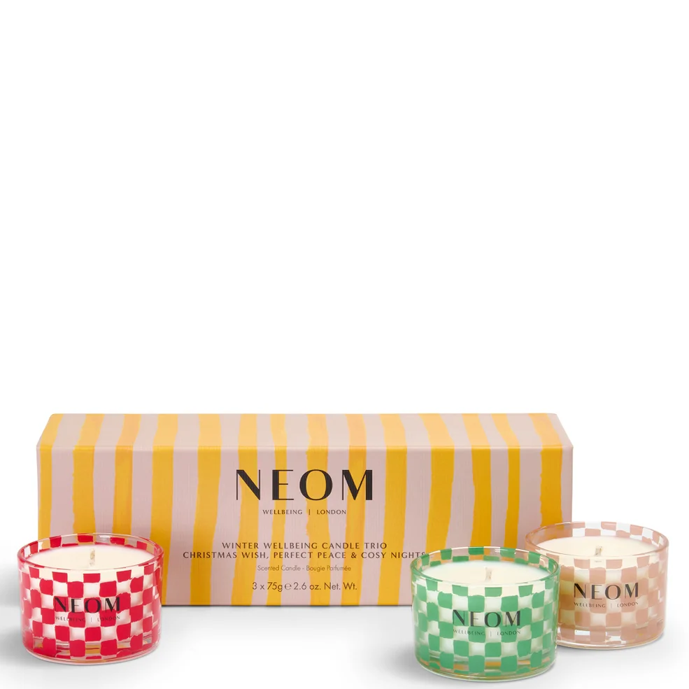 NEOM Winter Wellbeing Candle Trio Image 1