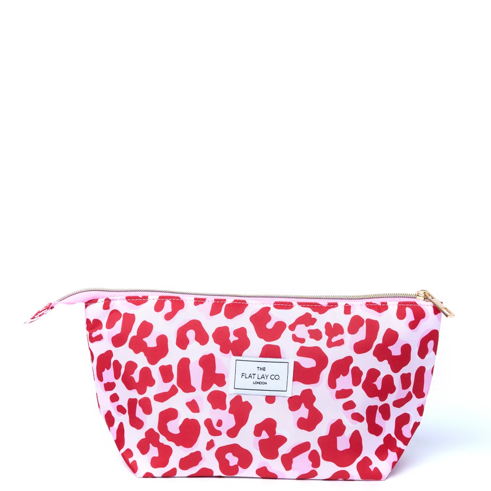 The Flat Lay Co. Essential Pouch in Pink Leopard Image 1