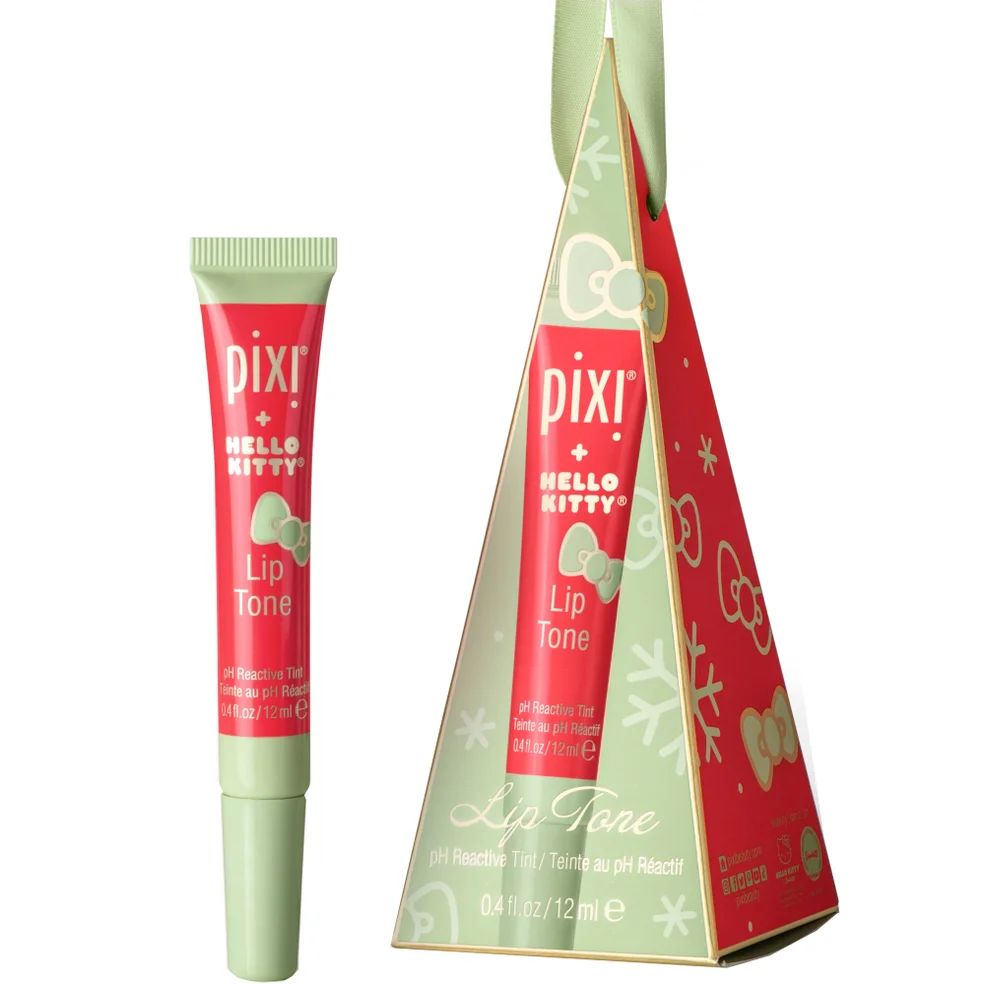 PIXI + HK Lip Tone Holiday 12ml Pyramid Ornament - Coral Delight Image 1