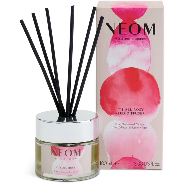 NEOM Wellbeing It’s All Rosy Reed Diffuser
