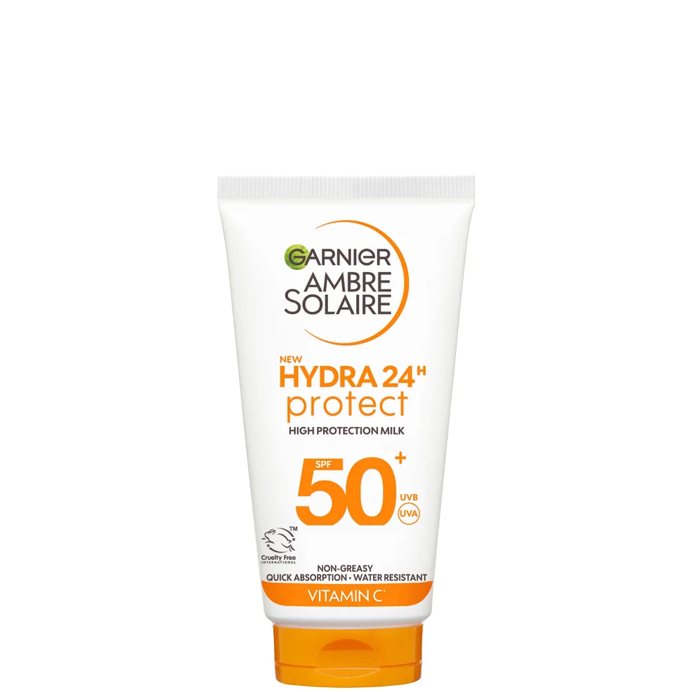 Garnier Ambre Solaire SPF 50+ Hydra 24 Hour Protect Hydrating Sun Cream Lotion With Vitamin C, 50ml Image 1