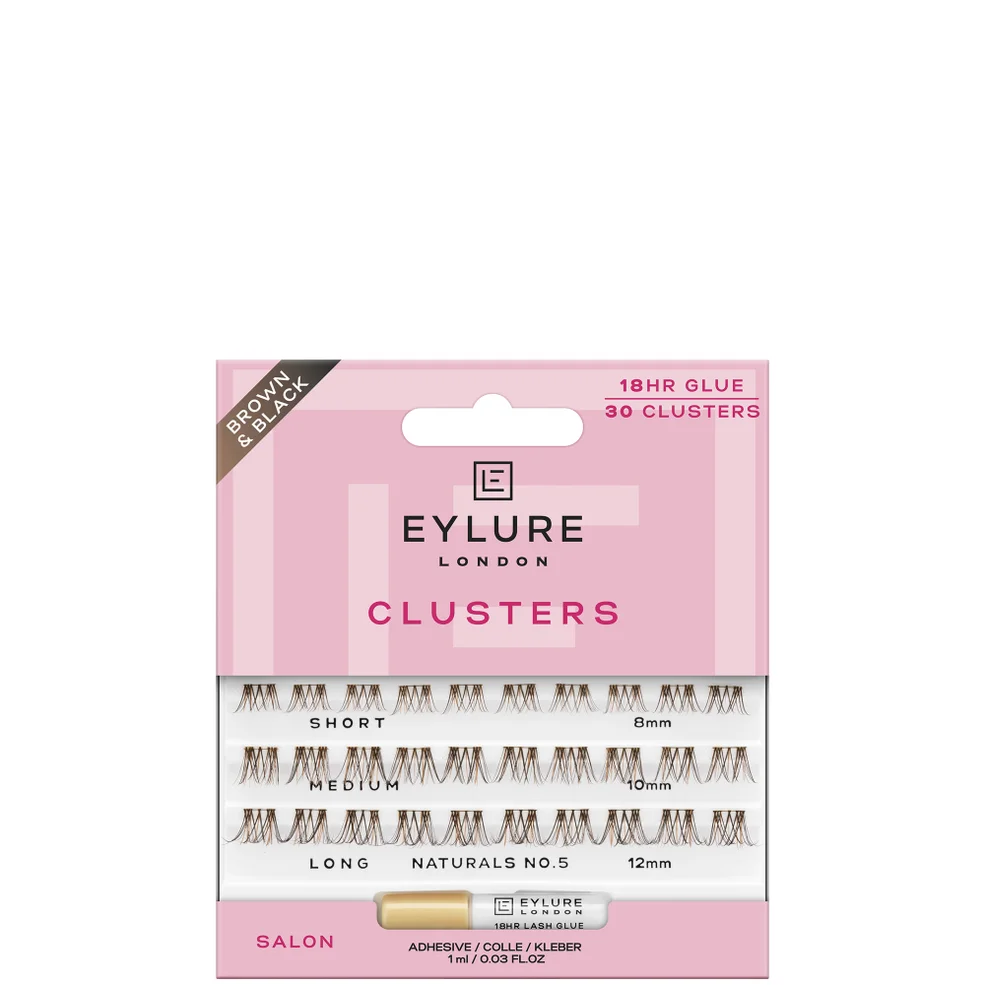 Eylure Brown/Blk Cluster- Brown/Black Naturals No.5 Image 1