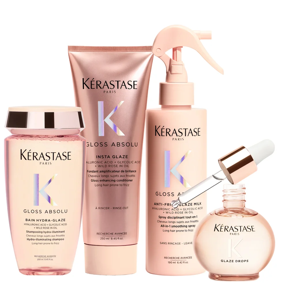 Kérastase Gloss Absolu Shampoo, Conditoner, Milk and Oil Bundle Image 1