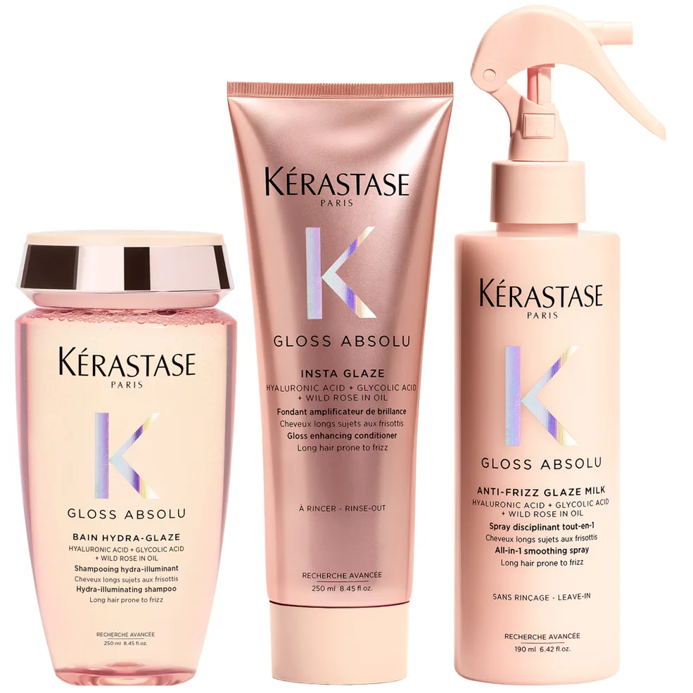 Kérastase Gloss Absolu Shampoo, Conditoner and Milk Bundle Image 1
