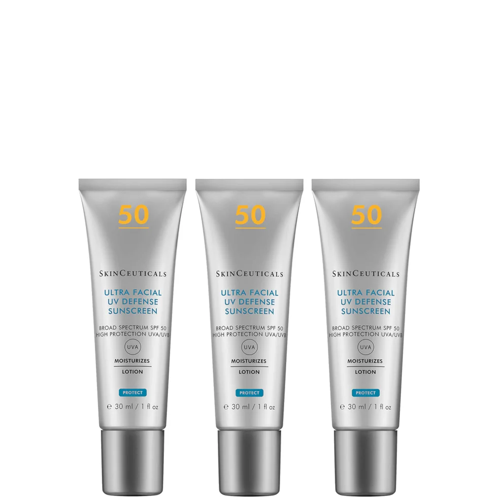 SkinCeuticals Ultra Facial UV Defense SPF50 Sunscreen Protection 30ml (Three Pack) Image 1