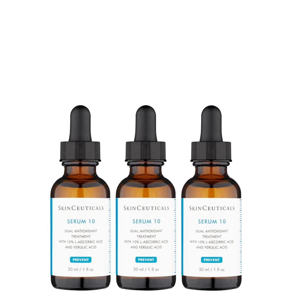 SkinCeuticals Serum 10 Antioxidant Vitamin C Serum for Sensitive Skin 30ml (Three Pack) Image 1