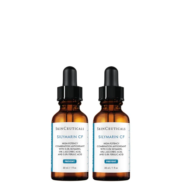 SkinCeuticals Silymarin CF Vitamin C Salicylic Acid Antioxidant Serum 30ml Duo