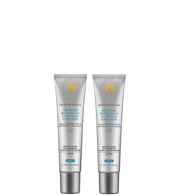 SkinCeuticals Advanced Brightening UV Defense SPF50 Sunscreen 40ml Duo