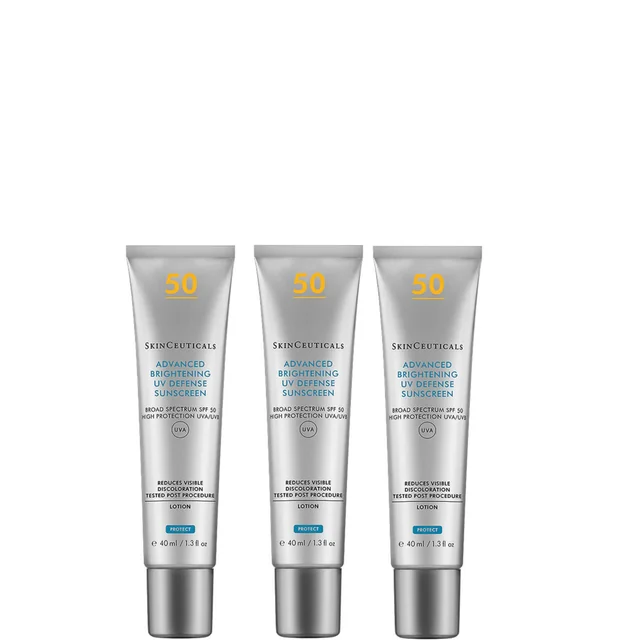 SkinCeuticals Advanced Brightening UV Defense SPF50 Sunscreen 40ml (Three Pack)