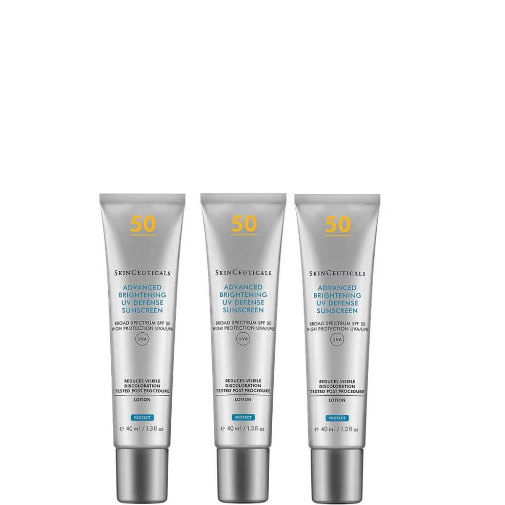 SkinCeuticals Advanced Brightening UV Defense SPF50 Sunscreen 40ml (Three Pack) Image 1