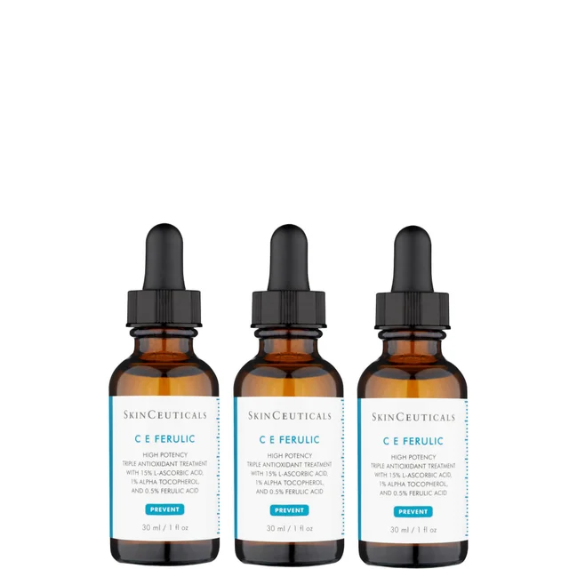 SkinCeuticals C E Ferulic Antioxidant Vitamin C Serum for Normal/Dry Skin 30ml (Three Pack)