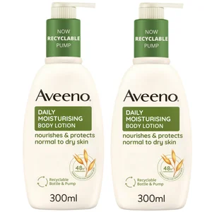 Aveeno Daily Moisturising Lotion Duo for Instant and Long Lasting Hydration 600ml Mega Bundle - undefined undefined