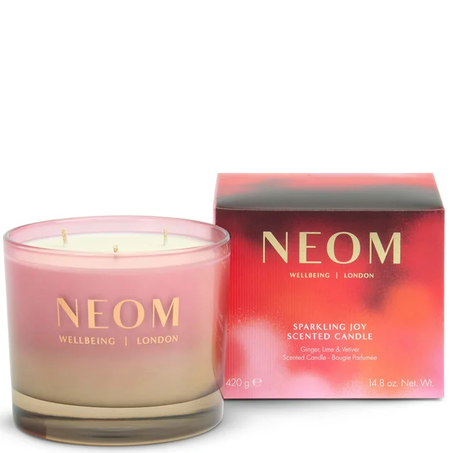 NEOM Sparkling Joy 3 Wick Candle 420g